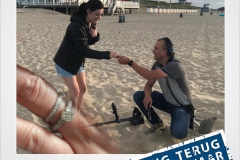 Trouwring verloren strand Cadzand Metaaldetector Zoekservice Zeeland