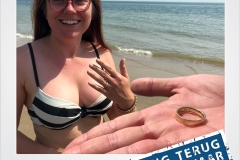 Trouwring verloren strand Dishoek Metaaldetector Zoekservice Zeeland