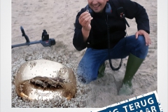 Metaaldetector Oostkapelle Zeeland Ehering verloren am strand